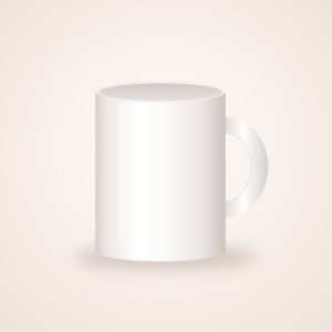 Mockup cană albă